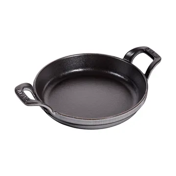 Staub圆形铸铁烤盘直径16cm - 石墨灰色 - STAUB