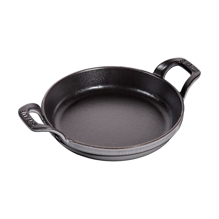 Staub圆形铸铁烤盘直径16cm - 石墨灰色 - STAUB