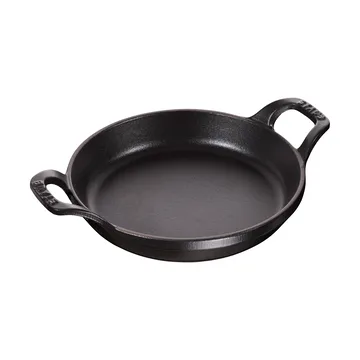 Staub圆形铸铁烤盘直径16cm - 黑色 - STAUB
