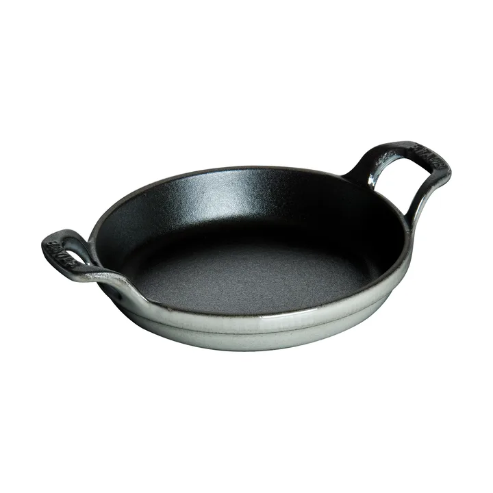 Staub圆形铸铁烤盘直径20cm - 石墨灰色 - STAUB