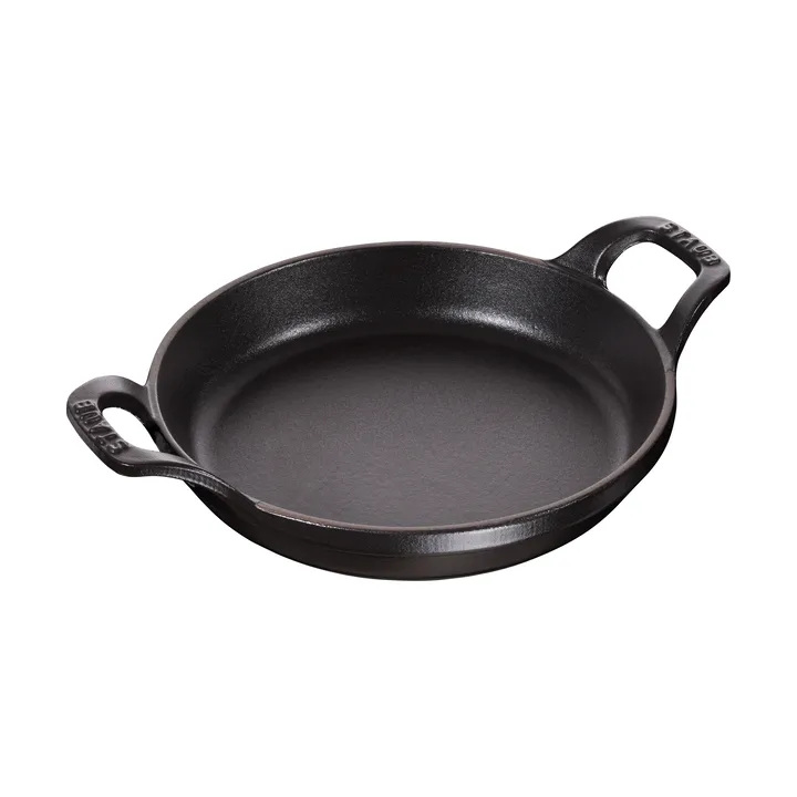 Staub圆形铸铁烤盘直径20cm - 黑色 - STAUB
