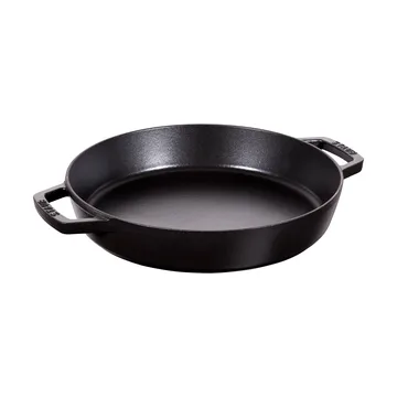 Staub双耳铸铁海鲜饭锅直径34cm - 黑色 - STAUB