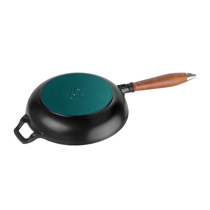 Vintage frying pan with wooden handle Ø24 cm, 黑色 STAUB