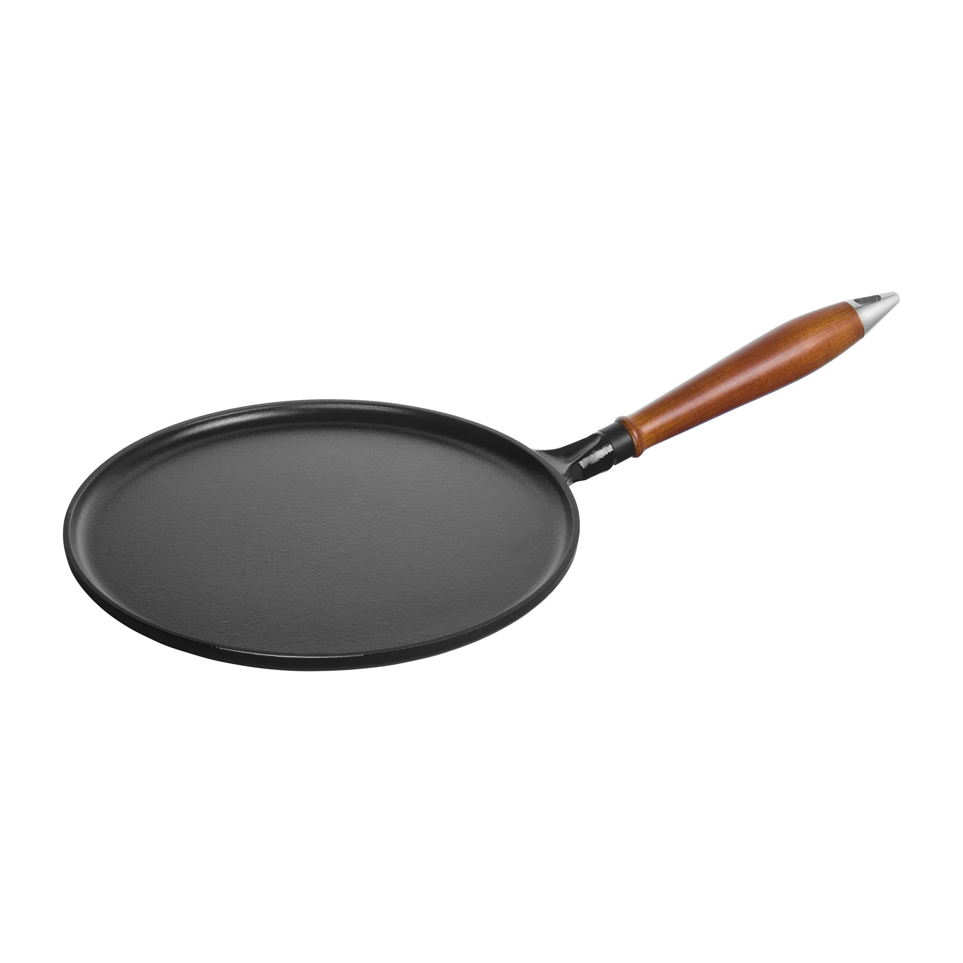 Vintage pancake pan with wooden handle Ø28 cm, 黑色 STAUB