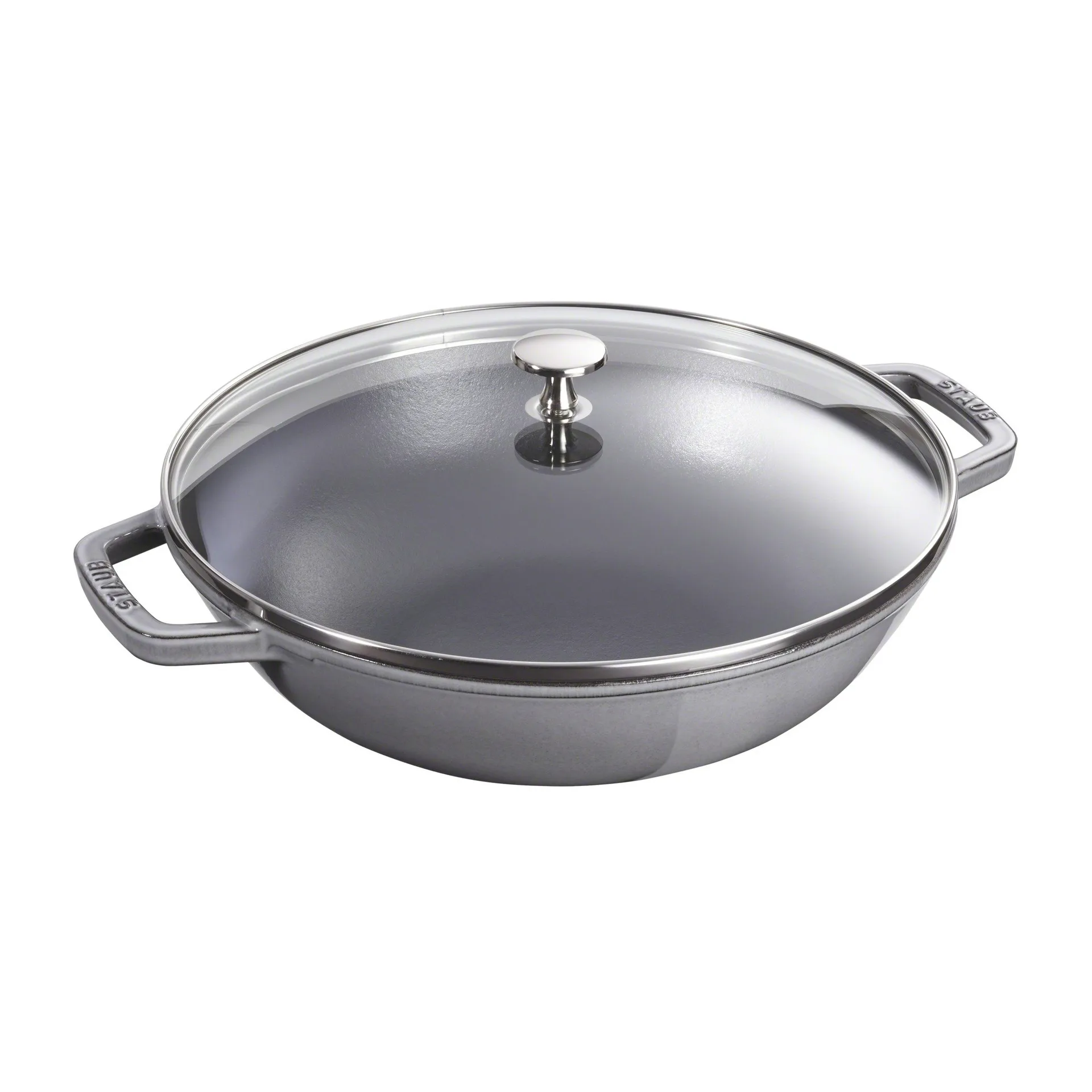 Wok with glass lid Ø37 cm 5.7 L, 灰色 STAUB