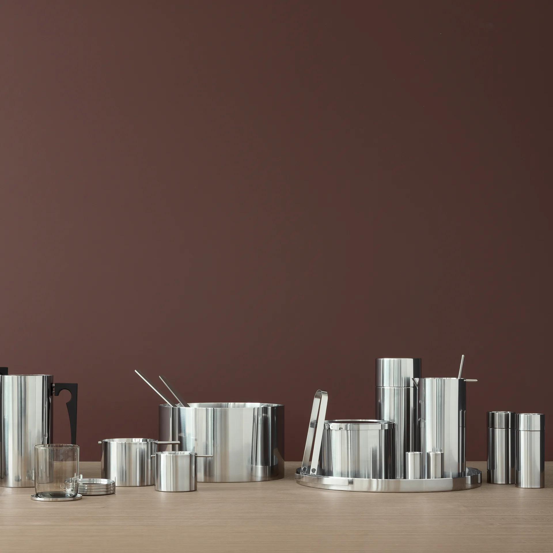 AJ cylinda-line 大号烟灰缸, 不锈钢 Stelton