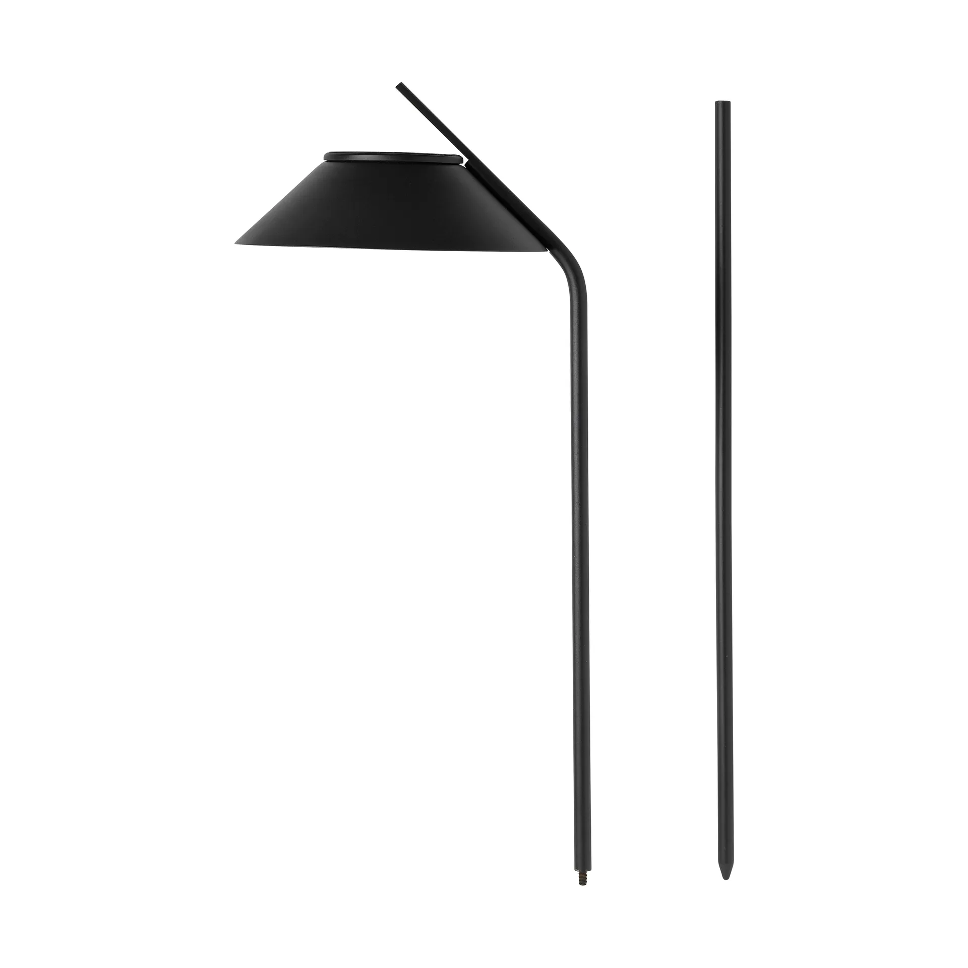 Angle 太阳能柱形庭院灯（带支架）, 黑色 Stelton