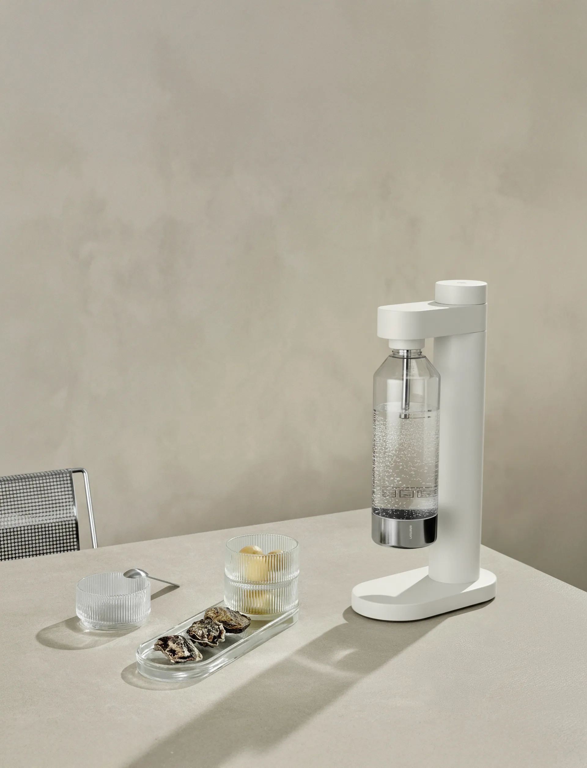 Brus 碳酸水机, 柔白色 Stelton
