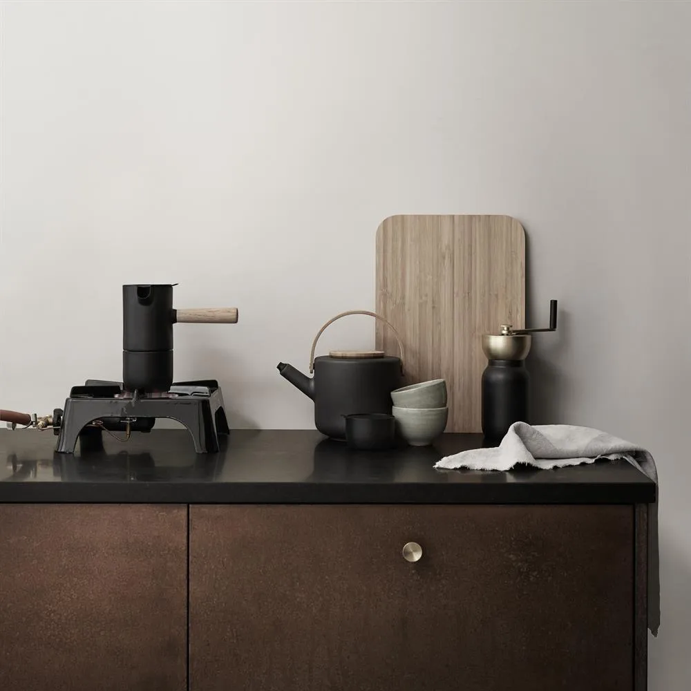 Collar coffee grinder, 黑色-brass Stelton