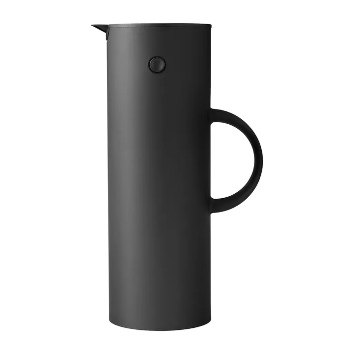 EM77 Stelton 真空保温壶 1L - Soft 黑色 - Stelton