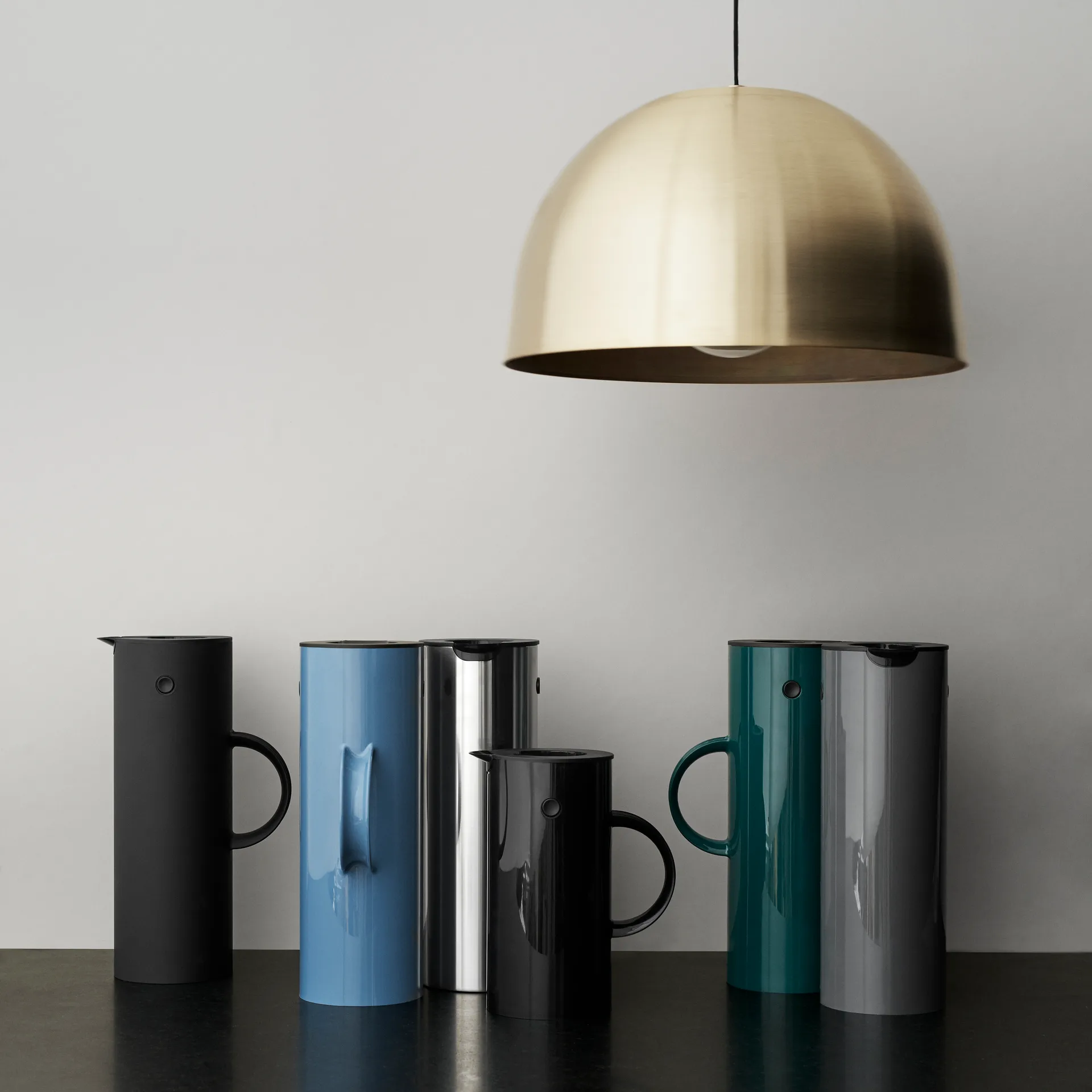 EM77 Stelton vacuum 水壶/水瓶 1 l, 亮面花岗岩灰 Stelton