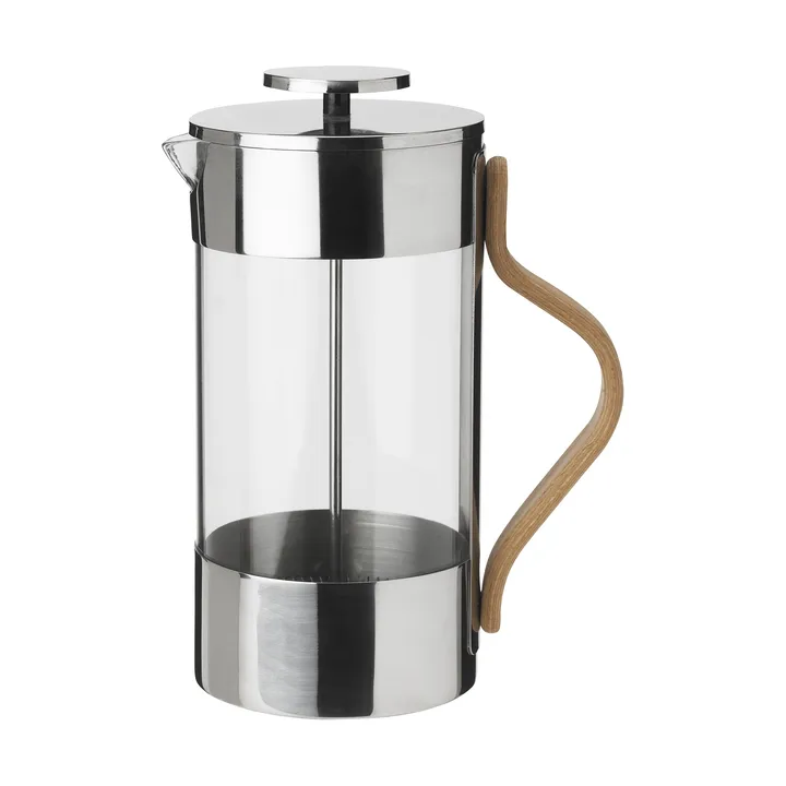 Emma 法式压滤咖啡壶手冲1L - 钢色 - Stelton
