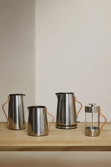 Emma 法式压滤咖啡壶手冲1L - 钢色 - Stelton