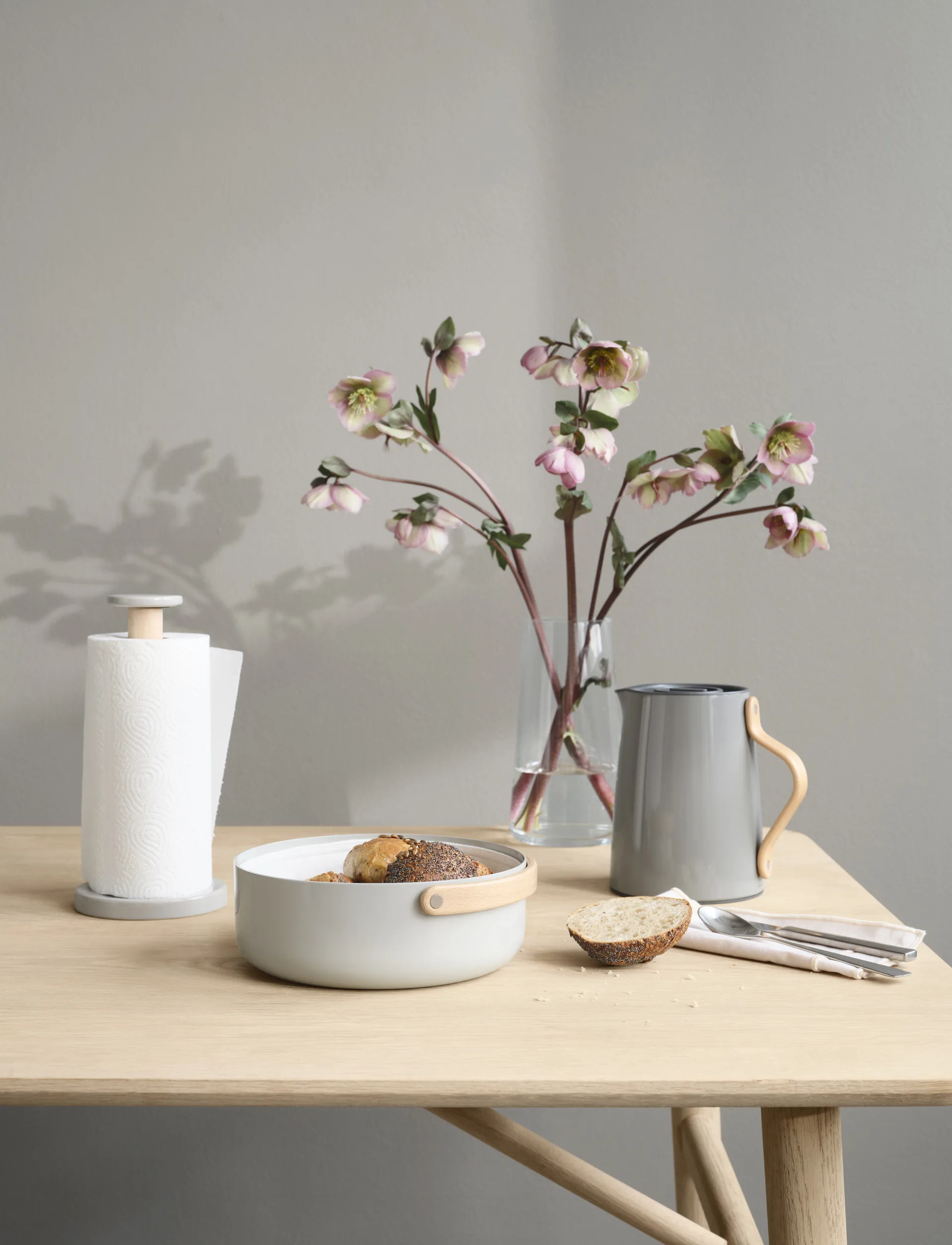 Emma 纸巾架 28cm, 灰色_书本款 Stelton