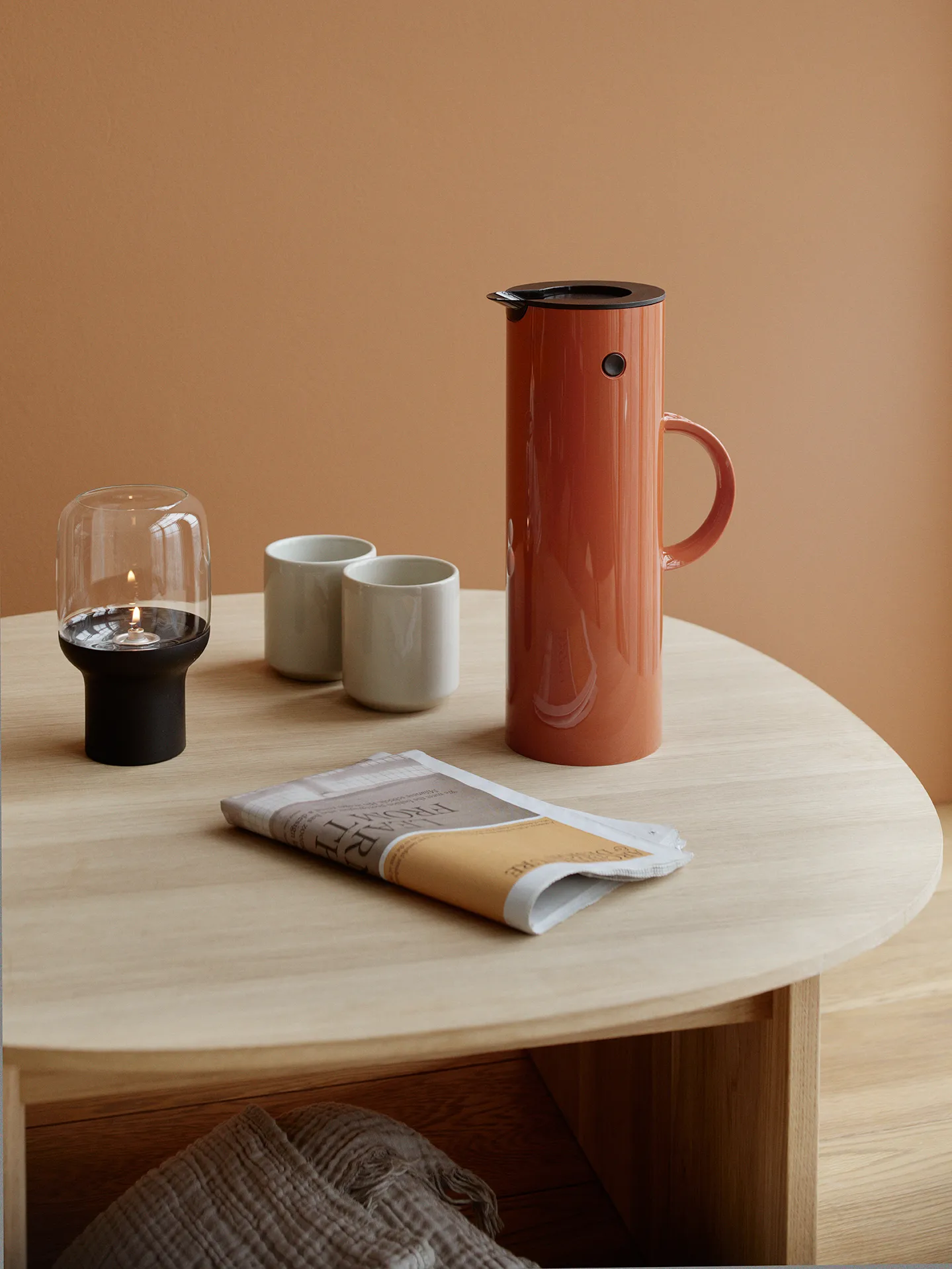 Hoop hurricane lantern Ø10 cm, 黑色 Stelton