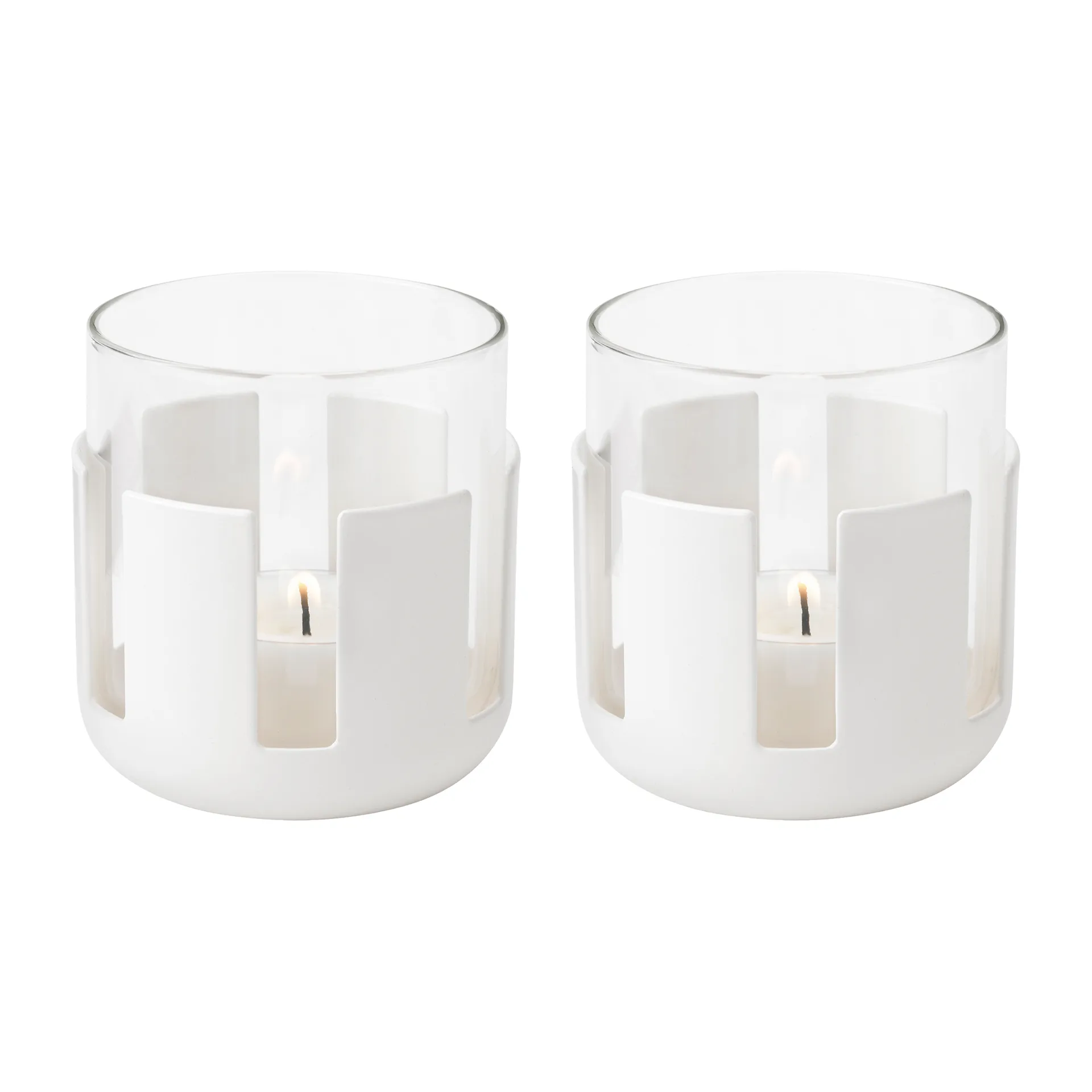 Luna 烛台 两件套装, Soft white Stelton