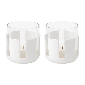Luna 烛台 两件套装 - Soft white - Stelton