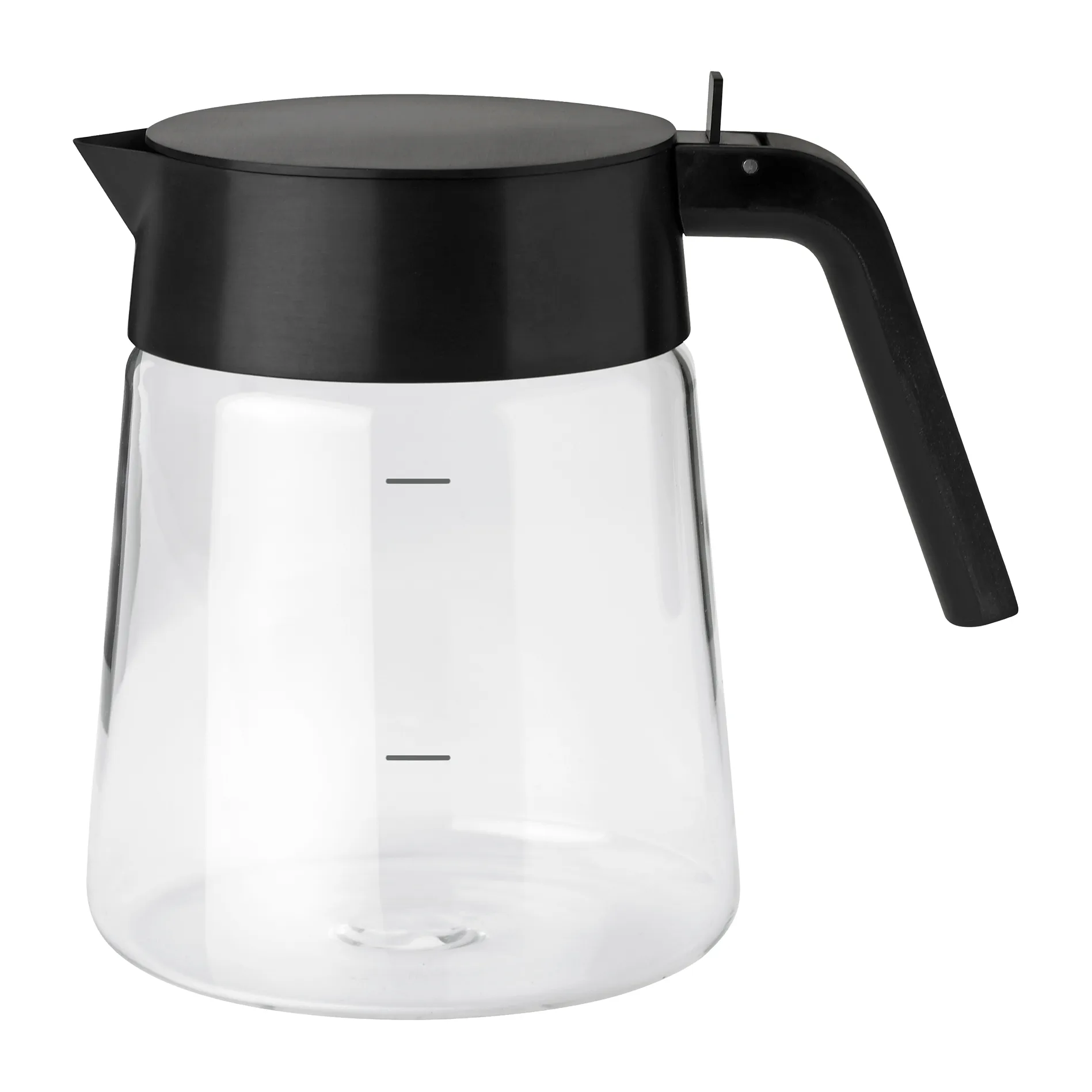 Nohr 玻璃壶 1.2升, 金属黑 Stelton