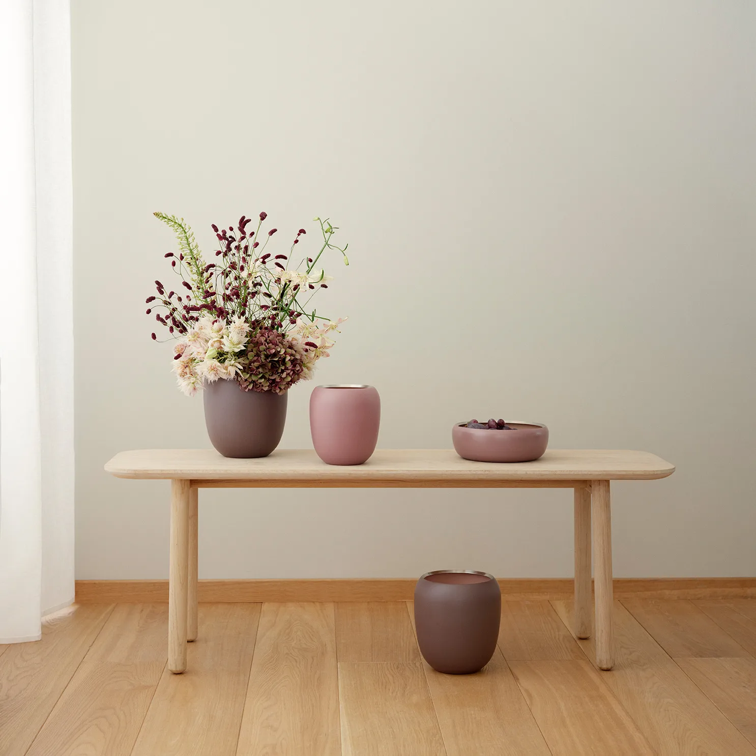 Ora 花瓶 17cm, 灰玫瑰色_浅粉色 Stelton