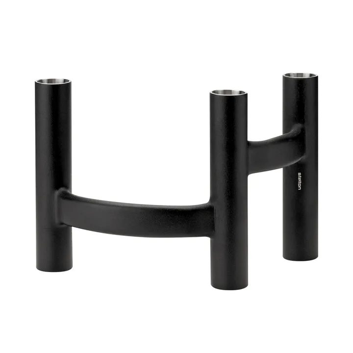 Ora 三臂烛台 - 黑色 - Stelton