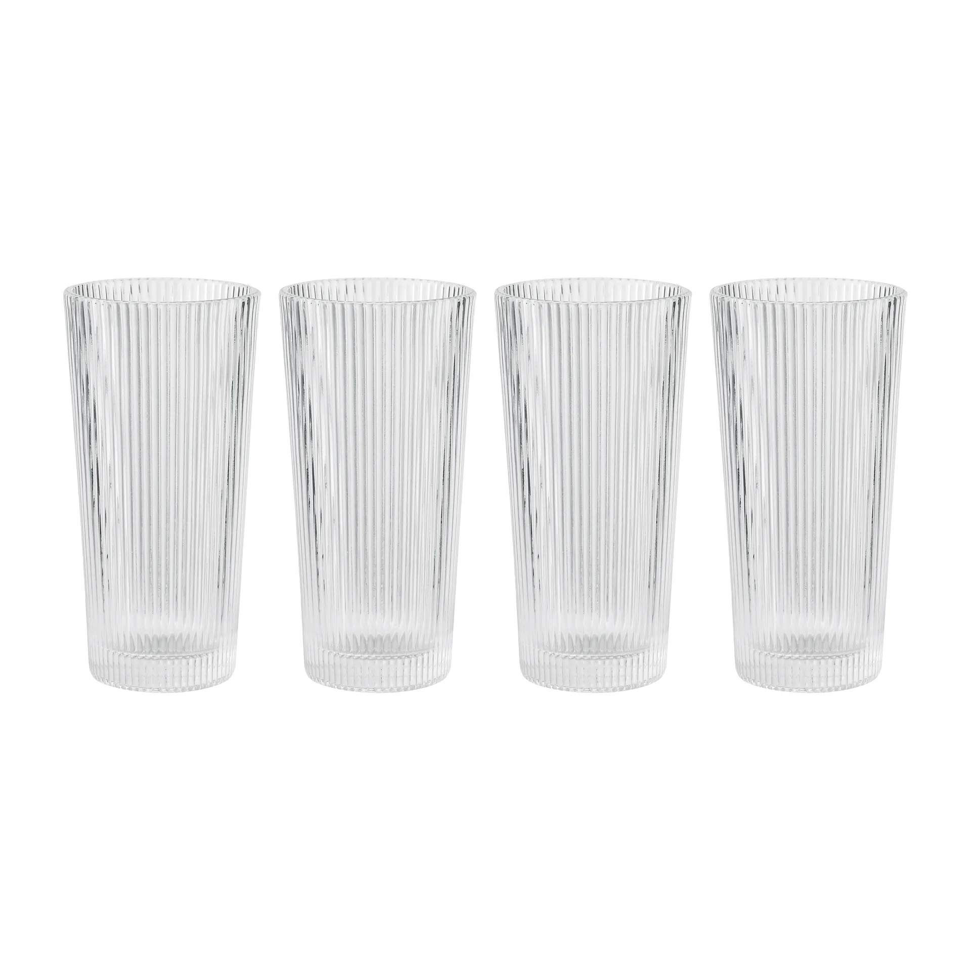 Pilastro long drink glass 30 cl 四件套装, Clear Stelton
