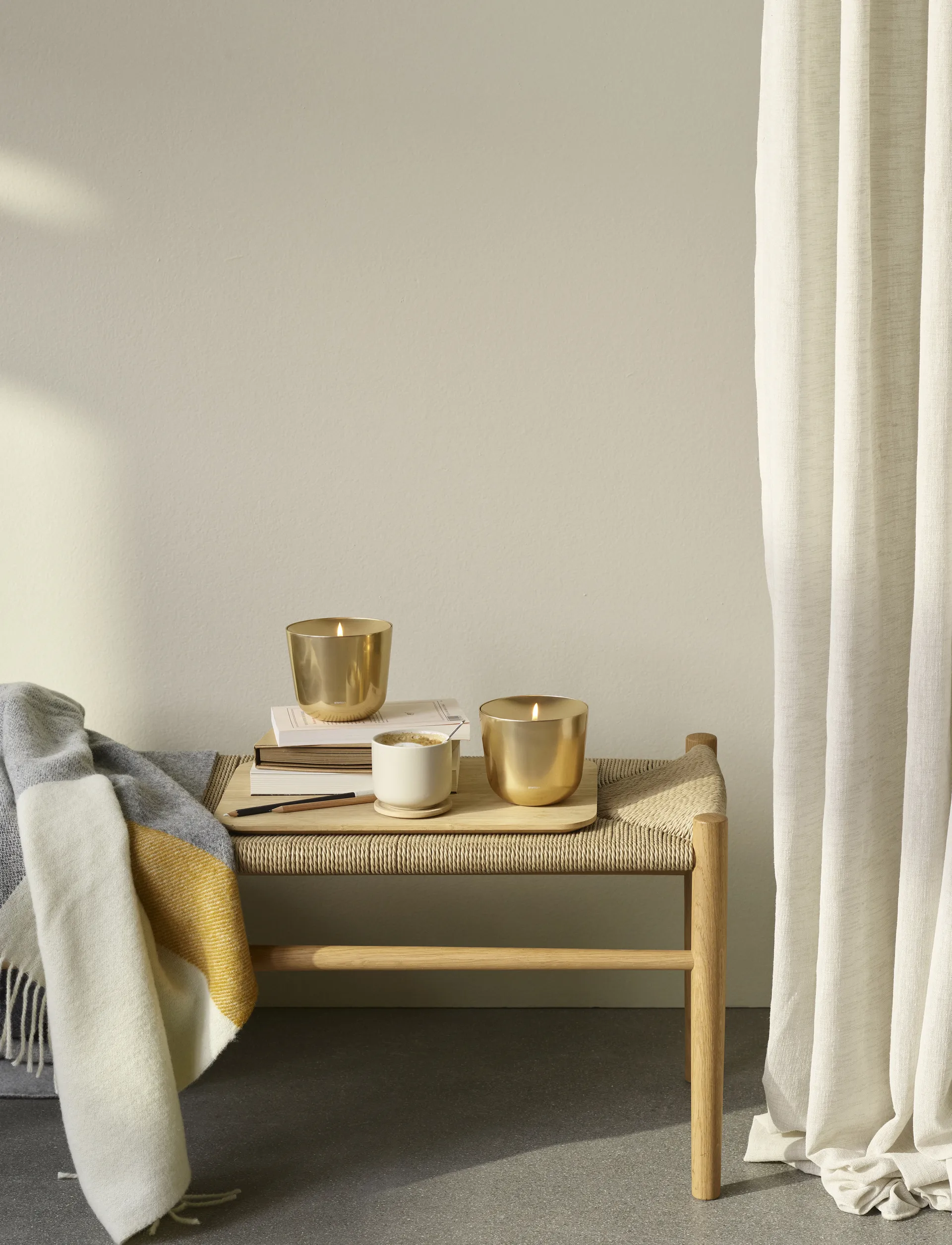 Solis 油灯 Ø11.5cm, 黄铜 Stelton