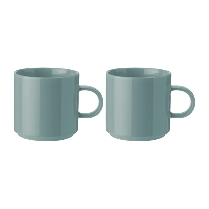 Stelton 马克杯 200ml 2件装 - 灰绿色 - Stelton