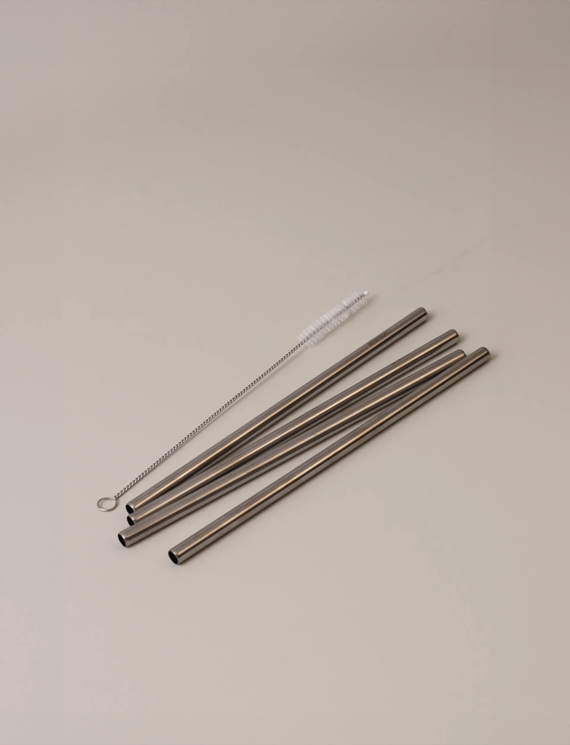 Stelton reusable straws 四件套装, Steel Stelton