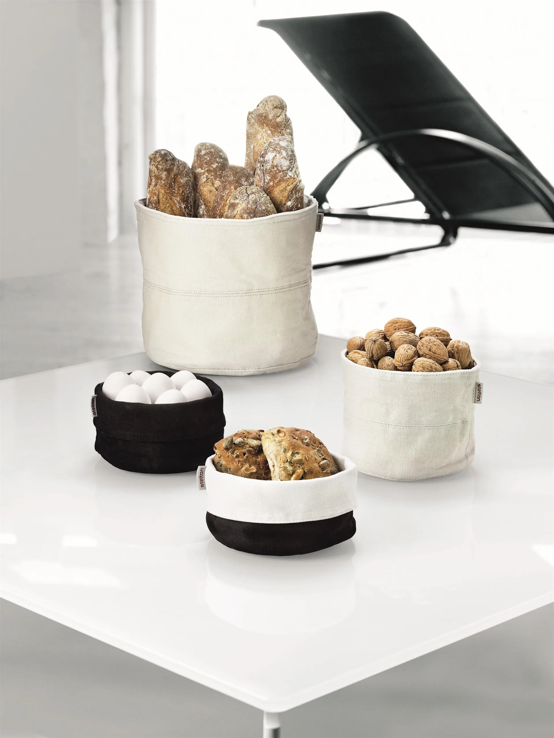 Stelton 面包袋, 沙色_黑色 Stelton