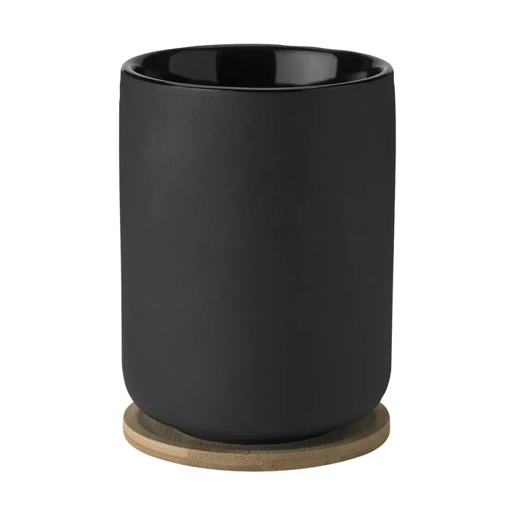 Theo 带杯垫保温马克杯250ml - 黑色 - Stelton
