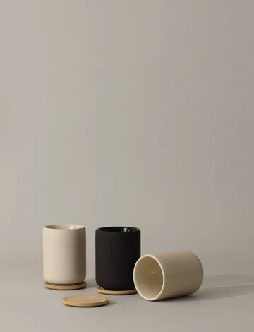 Theo 带杯垫保温马克杯250ml - 黑色 - Stelton