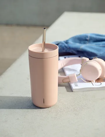 To Go Sip带吸管保温马克杯 0.4升 - 石楠花色 - Stelton
