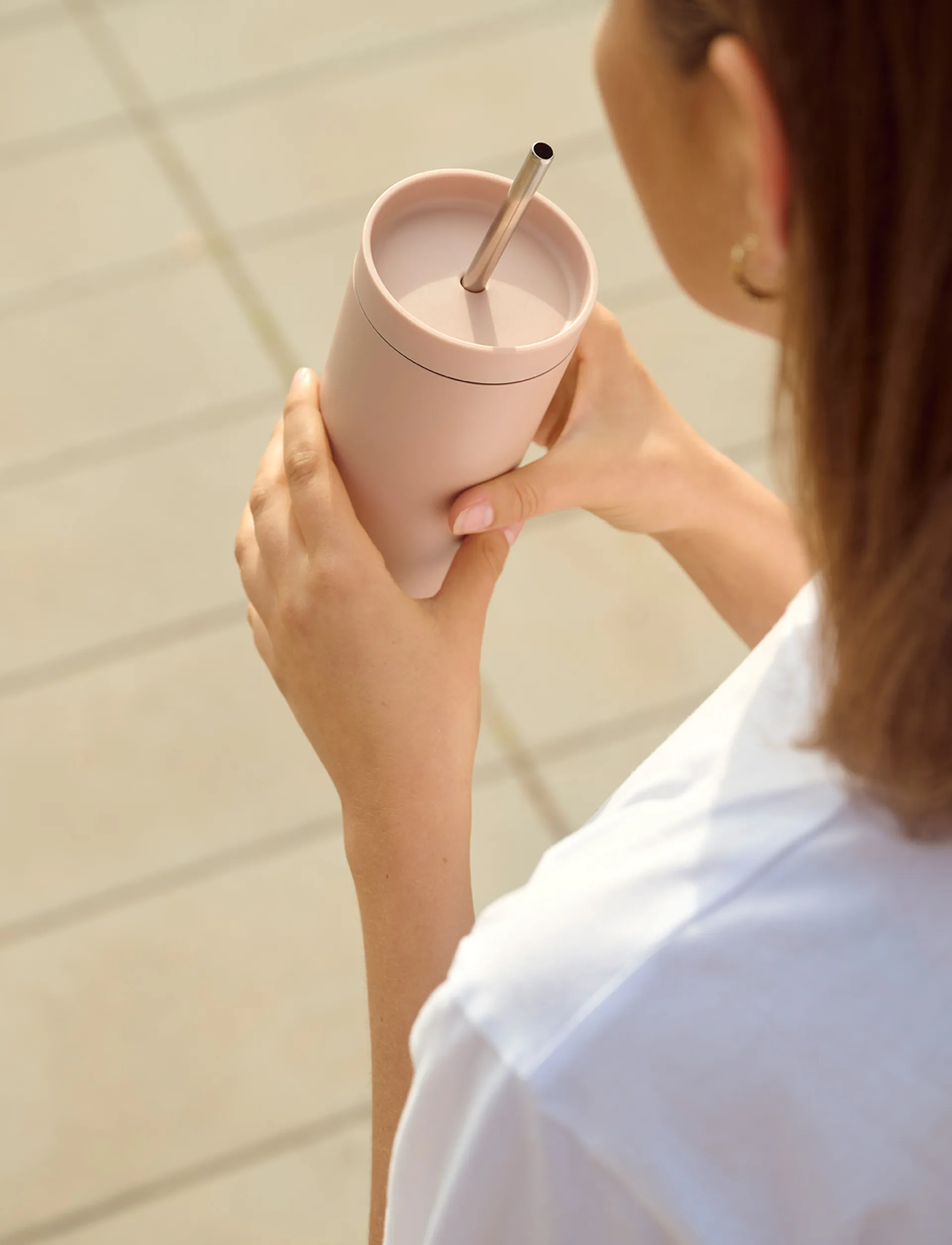 To Go Sip 热水瓶mug with 吸管 0.4 L, Heather Stelton