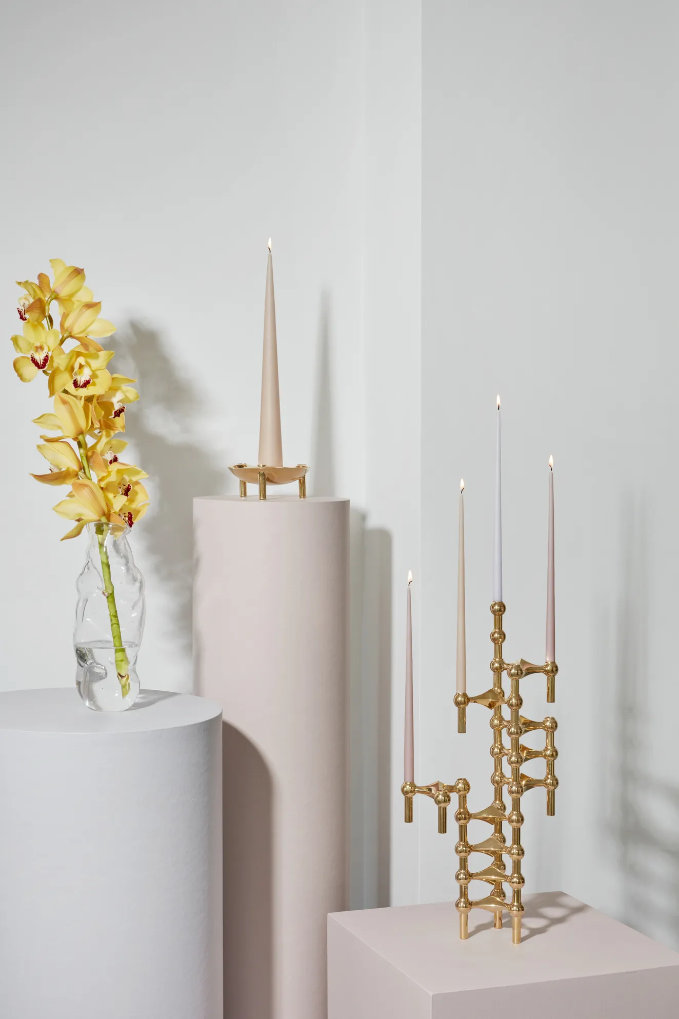 Nagel 烛台, brass STOFF