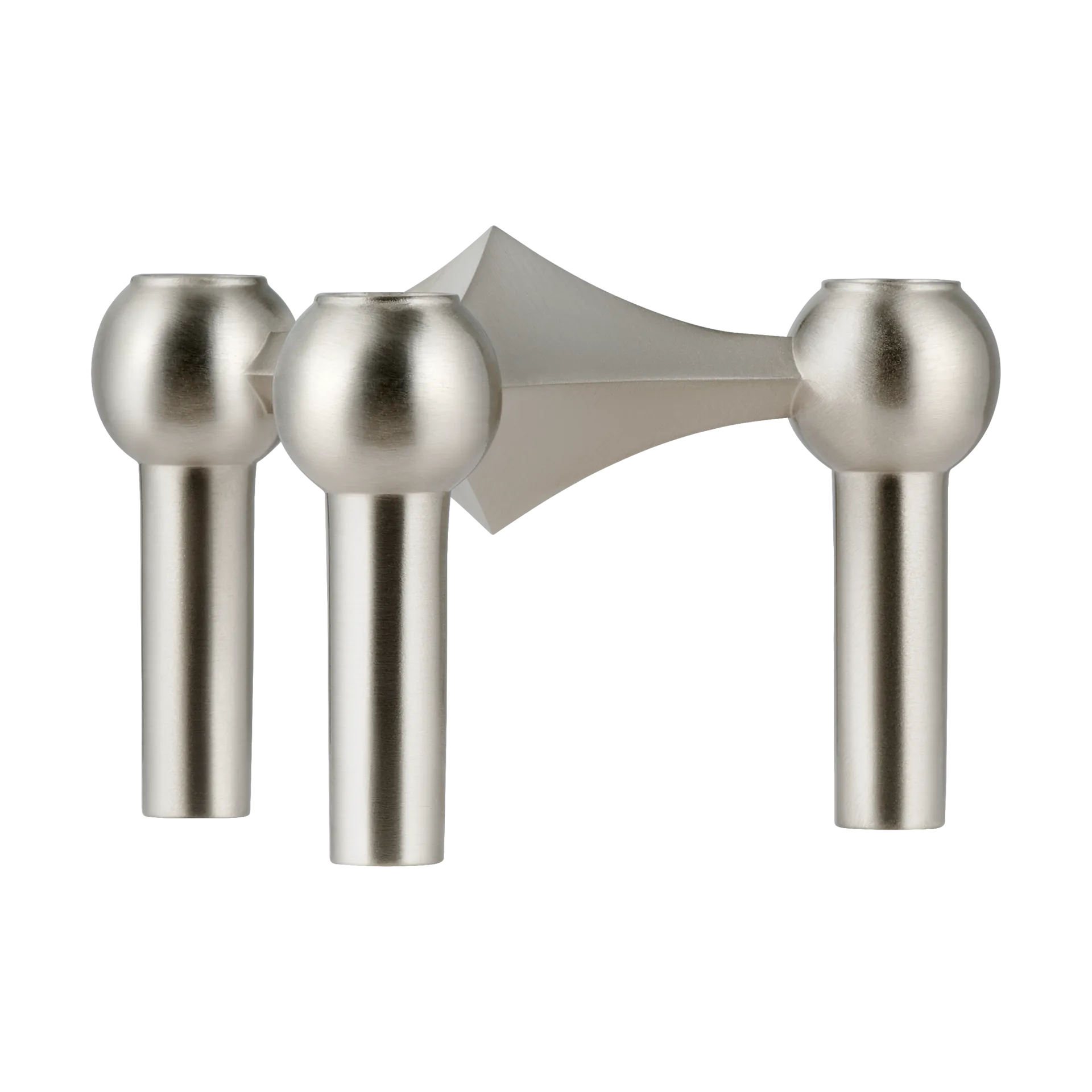 Nagel 烛台, Brushed 镀铬色 STOFF