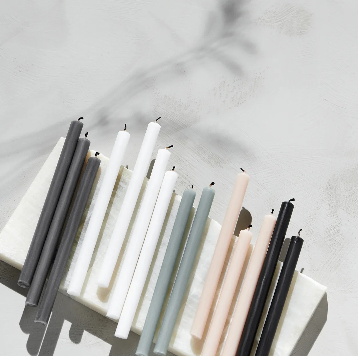 Nagel candles 12件套装, 白色 STOFF