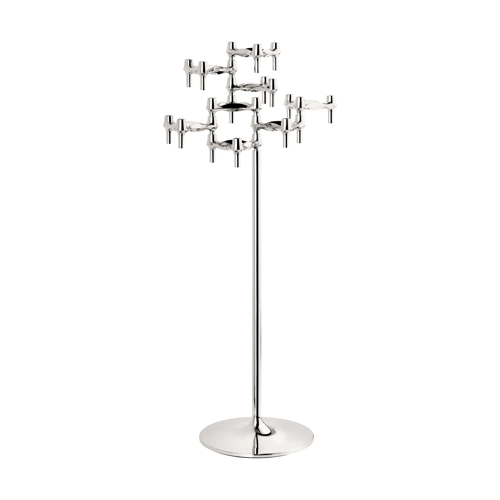 STOFF Nagel 落地烛台 70cm, 铬色 STOFF Nagel