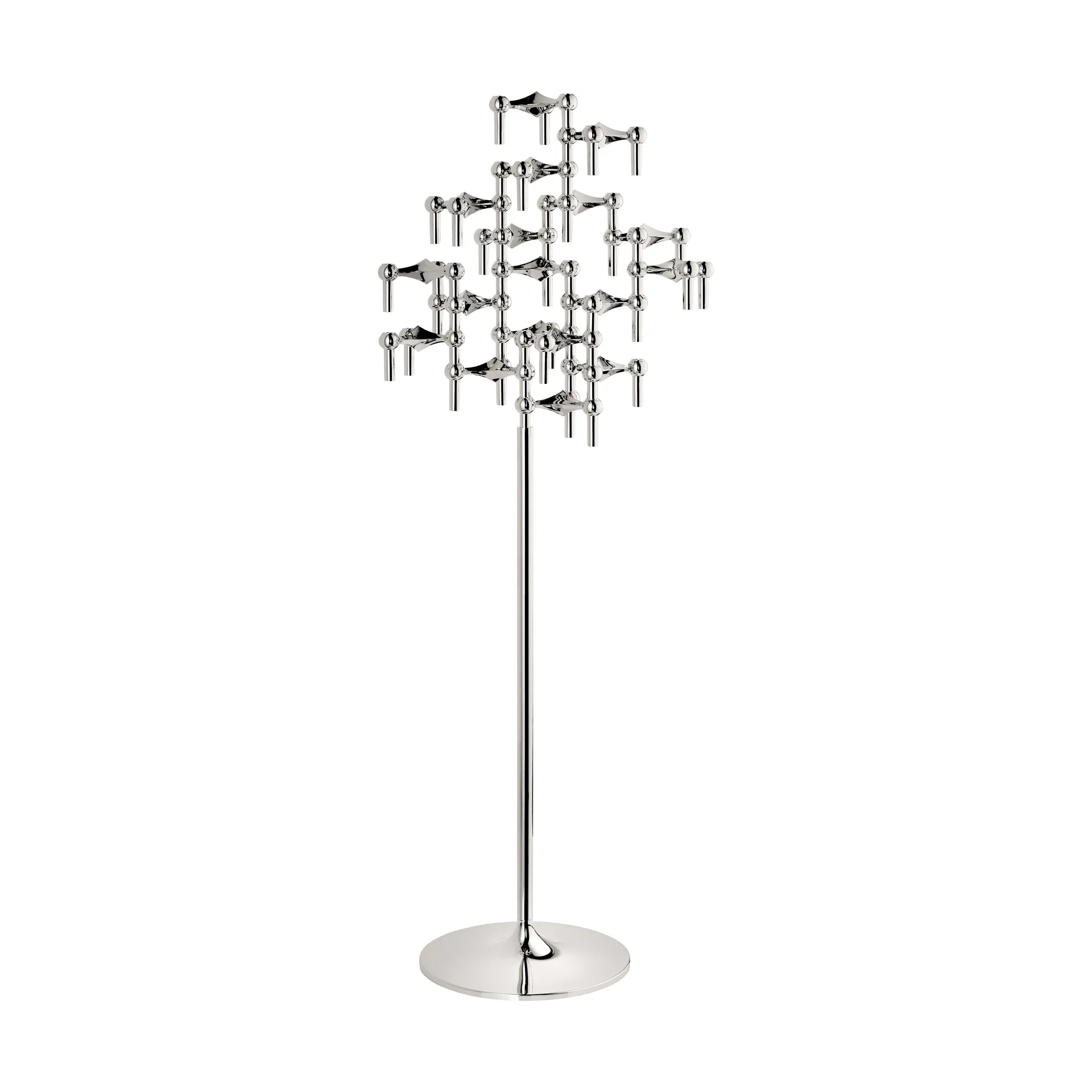 STOFF Nagel 落地烛台 70cm, 铬色 STOFF Nagel