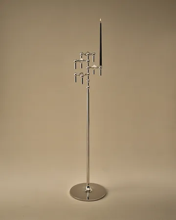 STOFF Nagel 落地烛台 70cm - 铬色 - STOFF Nagel