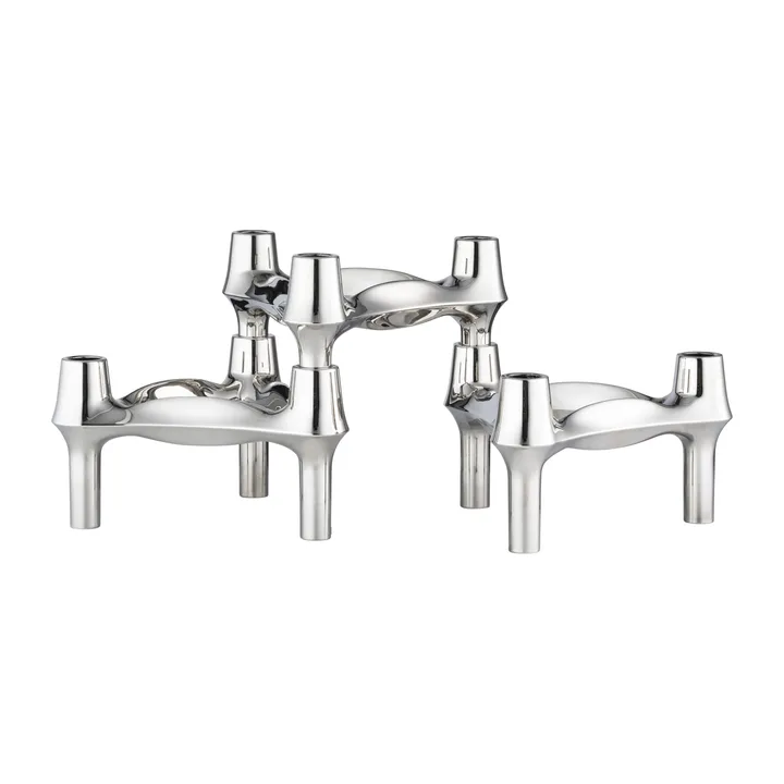 STOFF Nagel BMF 烛台 3件装 - 铬色 - STOFF Nagel