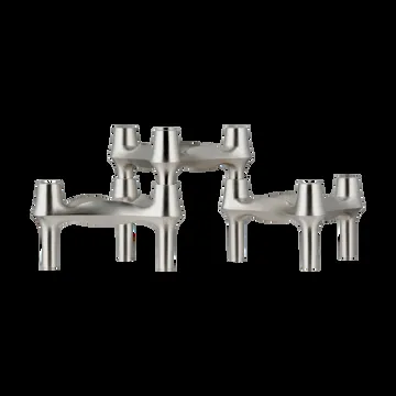 STOFF Nagel BMF 烛台 3件装 - 拉丝铬 - STOFF Nagel