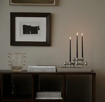 STOFF Nagel BMF 烛台  三件套装 - Brushed 镀铬色 - STOFF Nagel