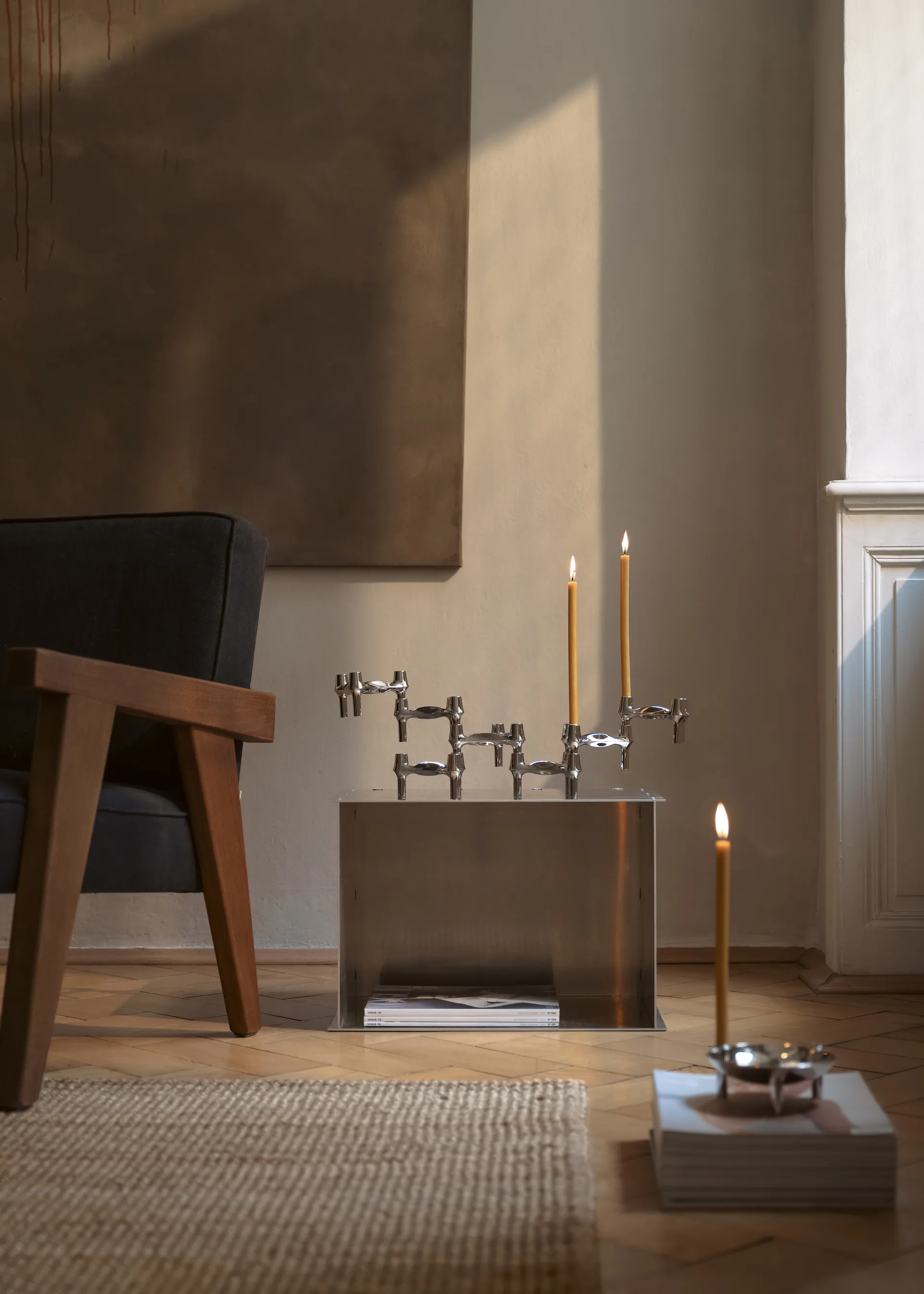 STOFF Nagel BMF 烛台  三件套装, Chrome STOFF Nagel