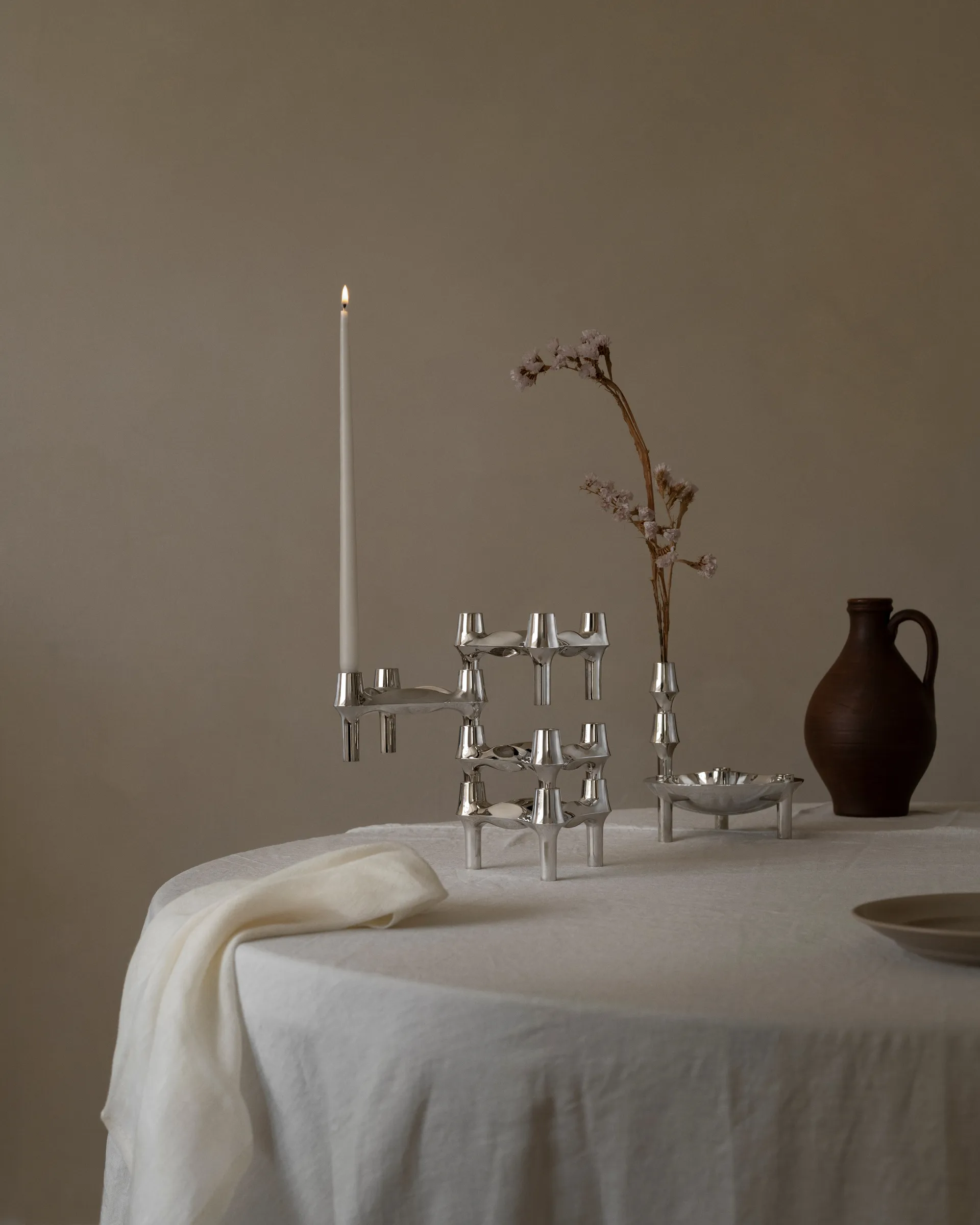 STOFF Nagel BMF 烛台  三件套装, Chrome STOFF Nagel