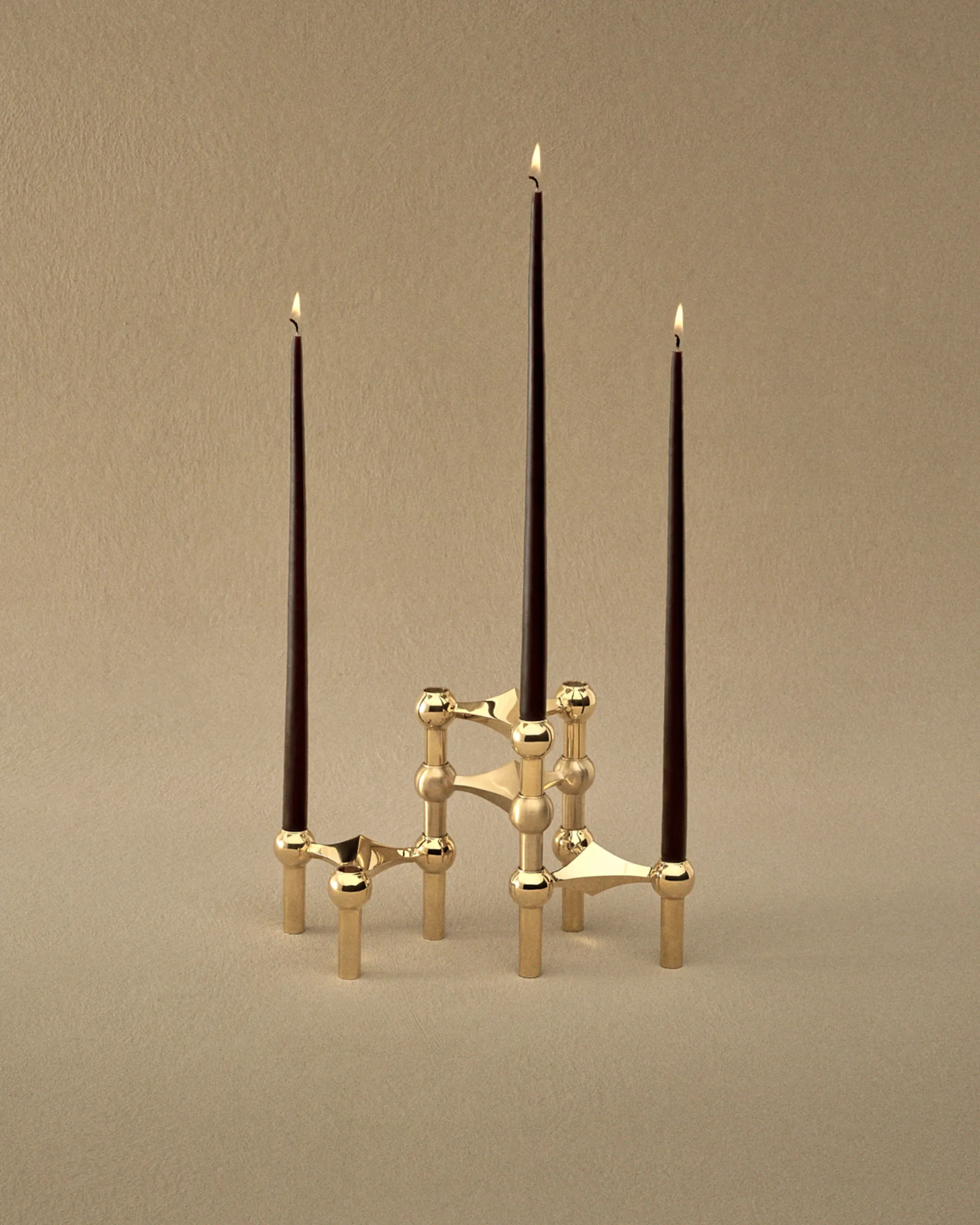 STOFF Nagel 烛台 三件套装, brass STOFF Nagel
