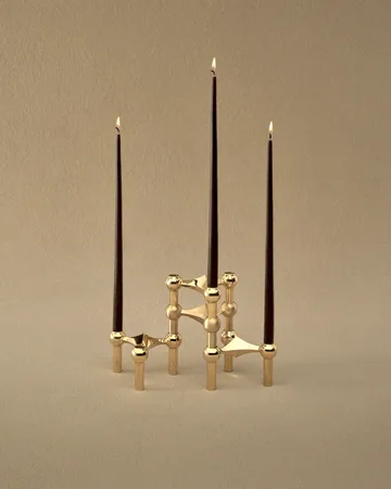 STOFF Nagel 烛台 三件套装 - brass - STOFF Nagel