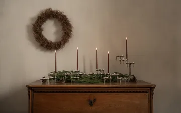 STOFF Nagel 锥形蜡烛 by ester & erik 六件套装 - Burgundy 红色 - STOFF Nagel