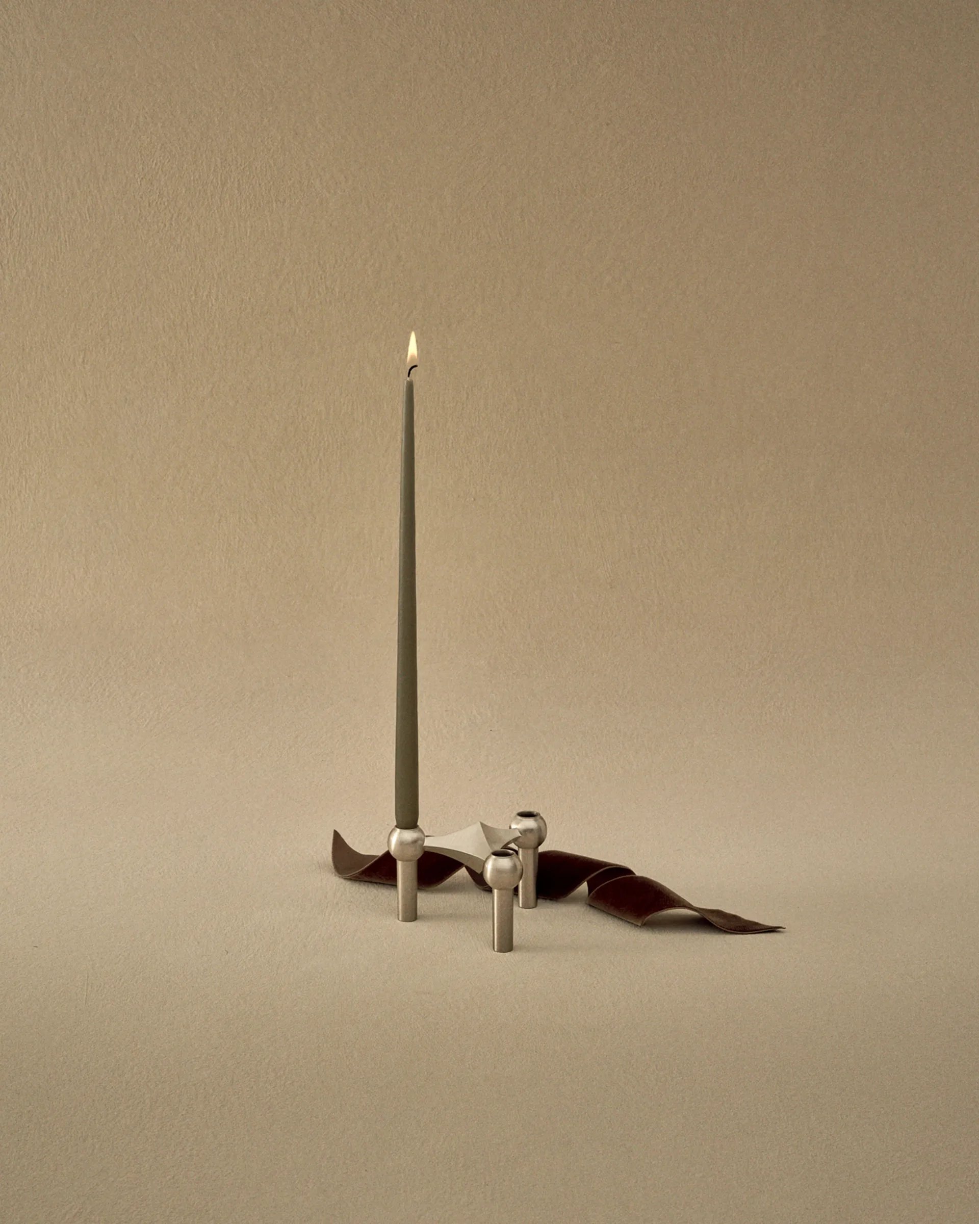 STOFF Nagel 锥形蜡烛 by ester & erik 六件套装, Dusty 绿色 STOFF Nagel