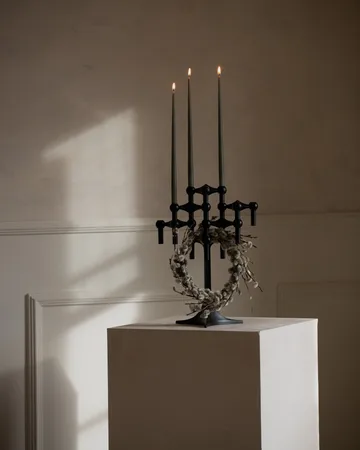 STOFF Nagel 锥形蜡烛 by ester & erik 六件套装 - Dusty 绿色 - STOFF Nagel