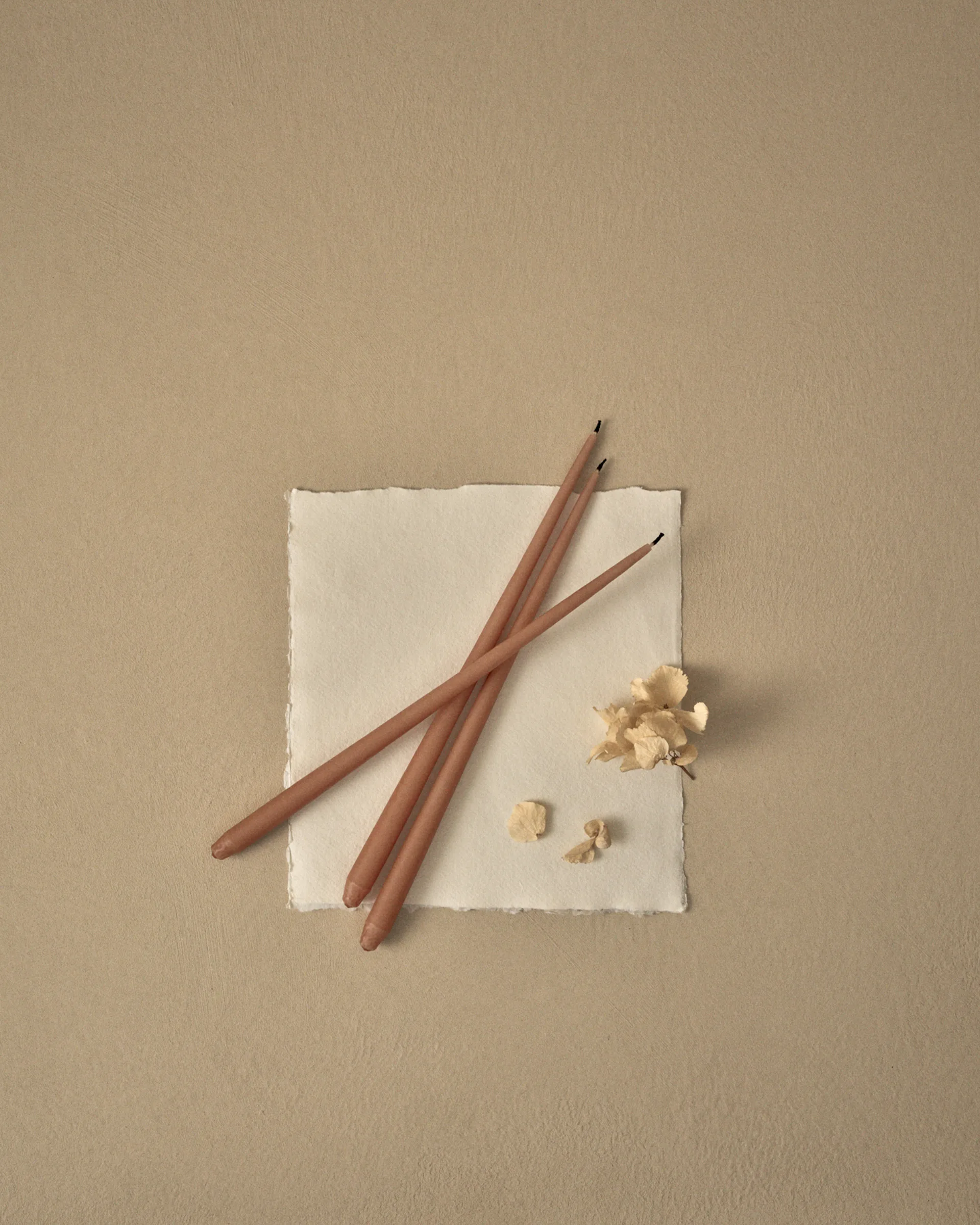 STOFF Nagel 锥形蜡烛 by ester & erik 六件套装, dusty 玫瑰色 STOFF Nagel